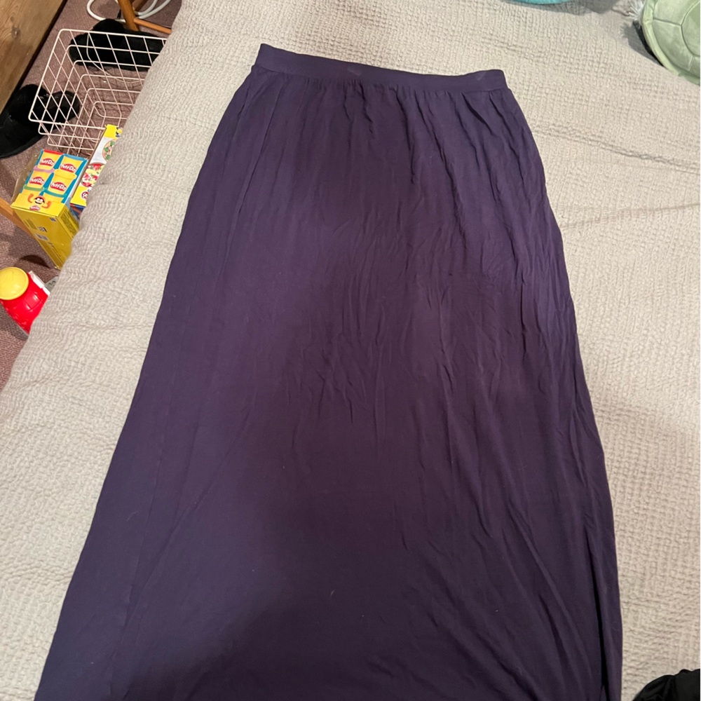 Navy maxi skirt